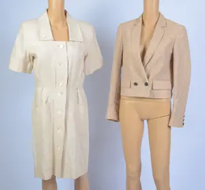 TWO BLAZERS: SAINT LAURENT, 42, AND ANNA MOLINARI, 44.