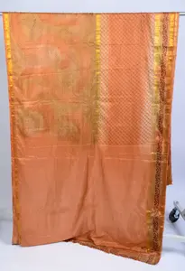 LARGE SWATCH OF SARI SILK.