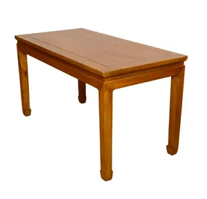 CHINESE CARVED HARDWOOD DINING TABLE.