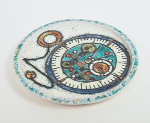 MID CENTURY STUDIO POTTERY PLATTER.