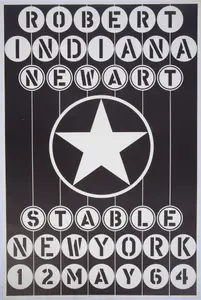 ROBERT INDIANA EXHIBIT POSTER.
