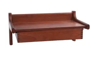 KAI KRISTIANSON MID CENTURY MODERN WALL SHELF WITH DRAWER.