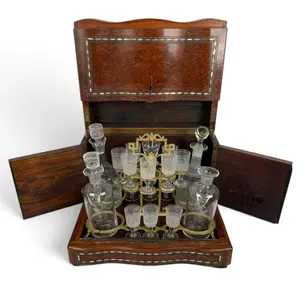 Napoleon III Inlaid Burlwood Cave a Liqueur