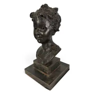 Bronze Bust of a Young Boy