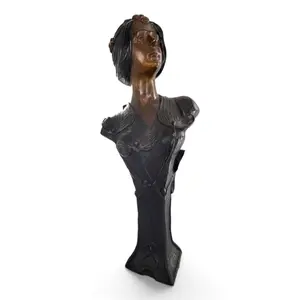 Art Nouveau Patinated Bronze Bust