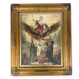 Napoleon III Allegorical Watercolor