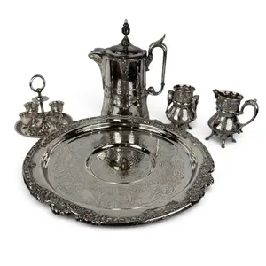 Victorian American Silverplate Serving Group