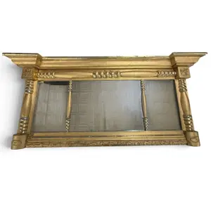 American Classical Gilt Overmantel Mirror