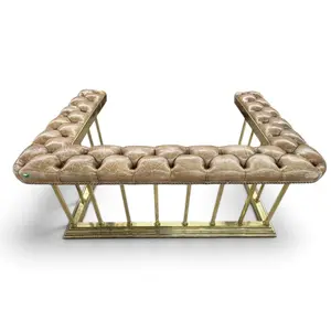 Brass and Tufted Leather Club Fender