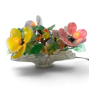 Murano Art Glass Floral Lamp