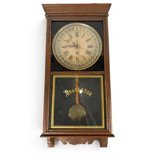Sessions Oak Calendar Regulator Clock