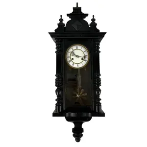 Ebonized Vienna Regulator Wall Clock