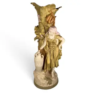 Large Italian Figural Ceramic Floor Vase