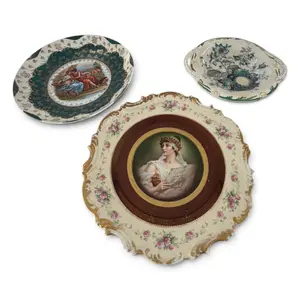 Three Victorian Ceramic Display Pieces