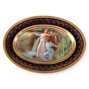 Sevres-Style Porcelain Figural Platter