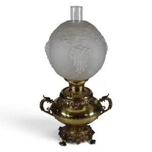 Brass Urn-Form Banquet Lamp