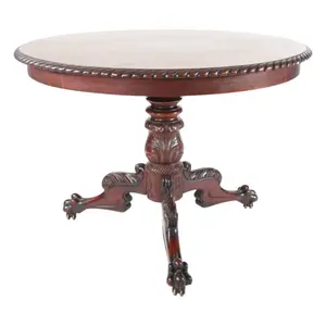Classical Carved Mahogany Center Table