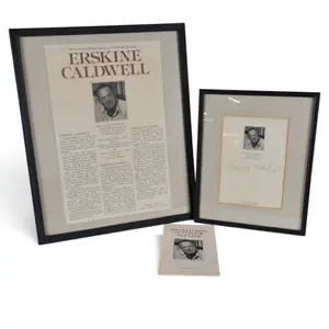 Erskine Caldwell Signed Lecture Group