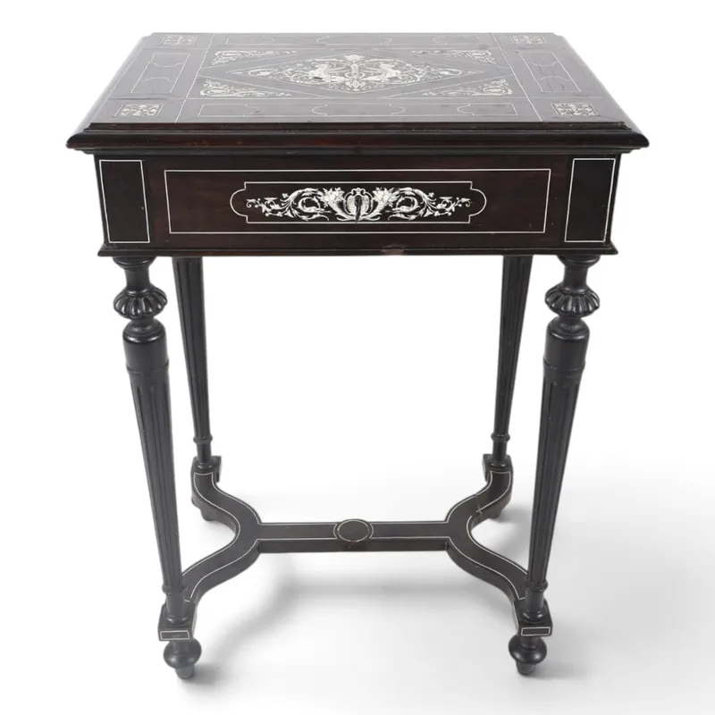 Giroux-Attributed Inlaid Dressing Table from auction in Aberdeen, Mississippi — image 27