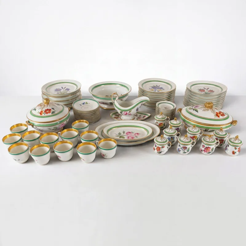 76-Pc Paris Botanical Porcelain Service from auction in Aberdeen, Mississippi — image 36