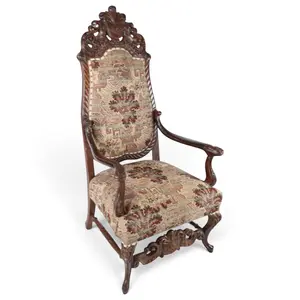 Renaissance Revival Walnut Great Chair