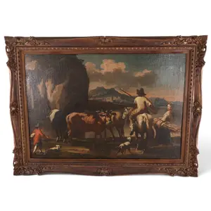 After Berchem, Italianate Pastoral Landscape