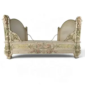 Polychrome Figural Metal Bedstead