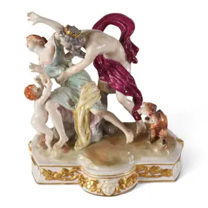 Sitzendorf Pluto and Proserpina Figural Group