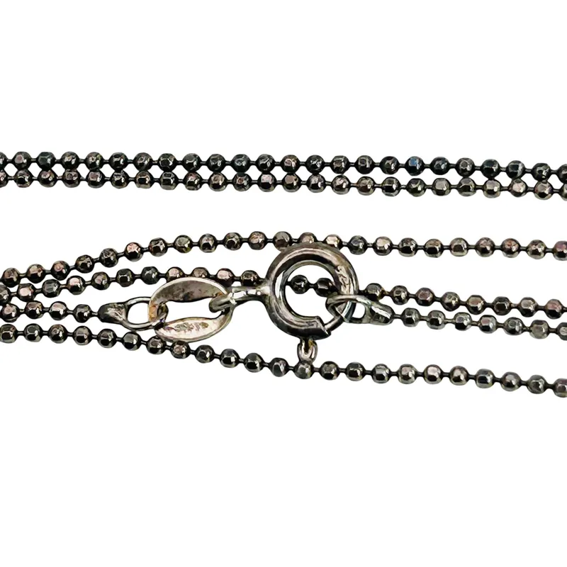 Sterling Bead Chain Necklace from auction in Ravenna, Ohio — image 34