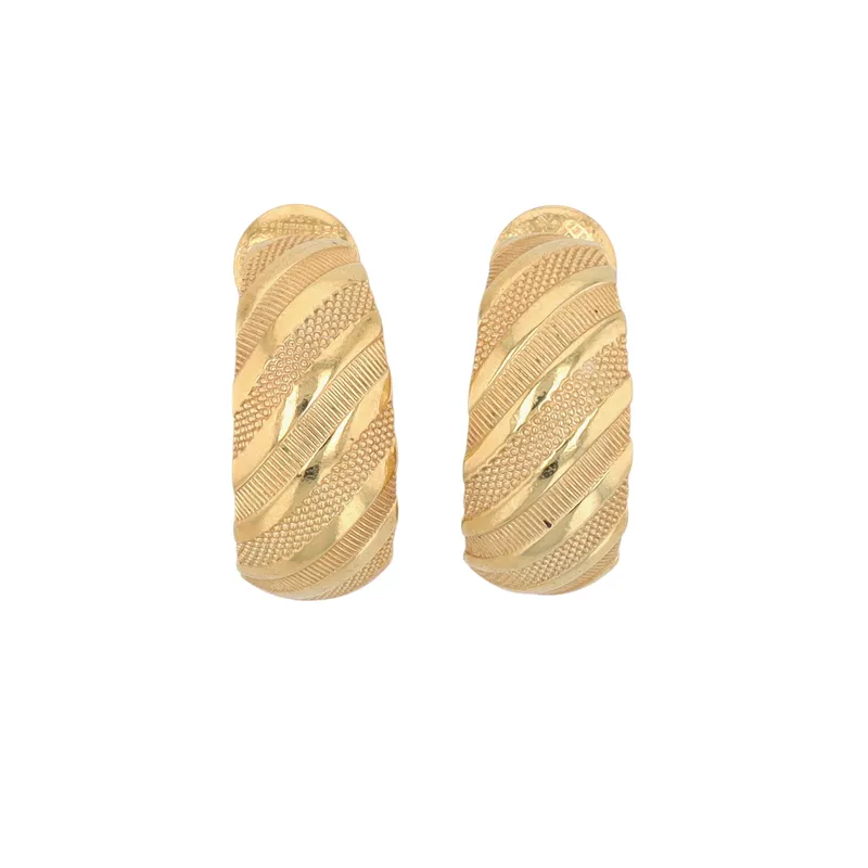 Napier Gold Tone Hoop Earrings from auction in Ravenna, Ohio — image 10