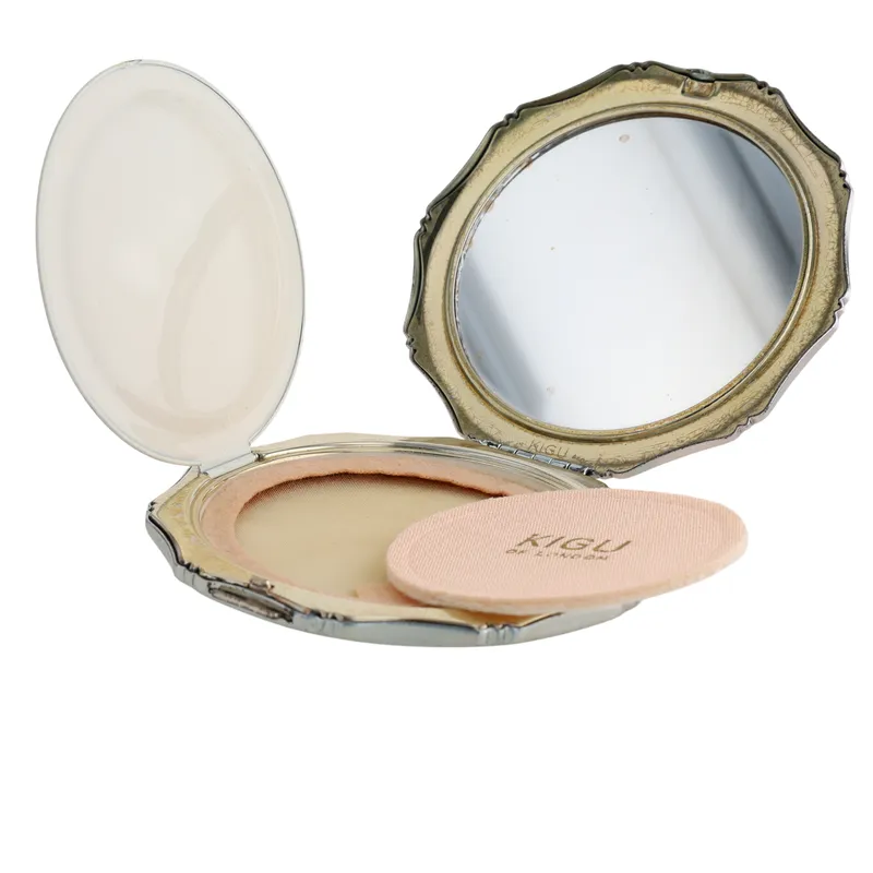 KIGU of London Silver Tone Mirrored Powder Compact from auction in Ravenna, Ohio — image 42
