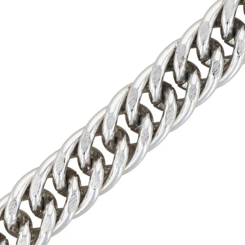 German Silver Tone Large Curb Chain Necklace from auction in Ravenna, Ohio — image 48