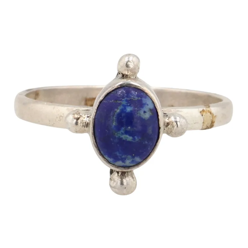 Navajo Sterling Sodalite Ring Sz 5 from auction in Ravenna, Ohio — image 11