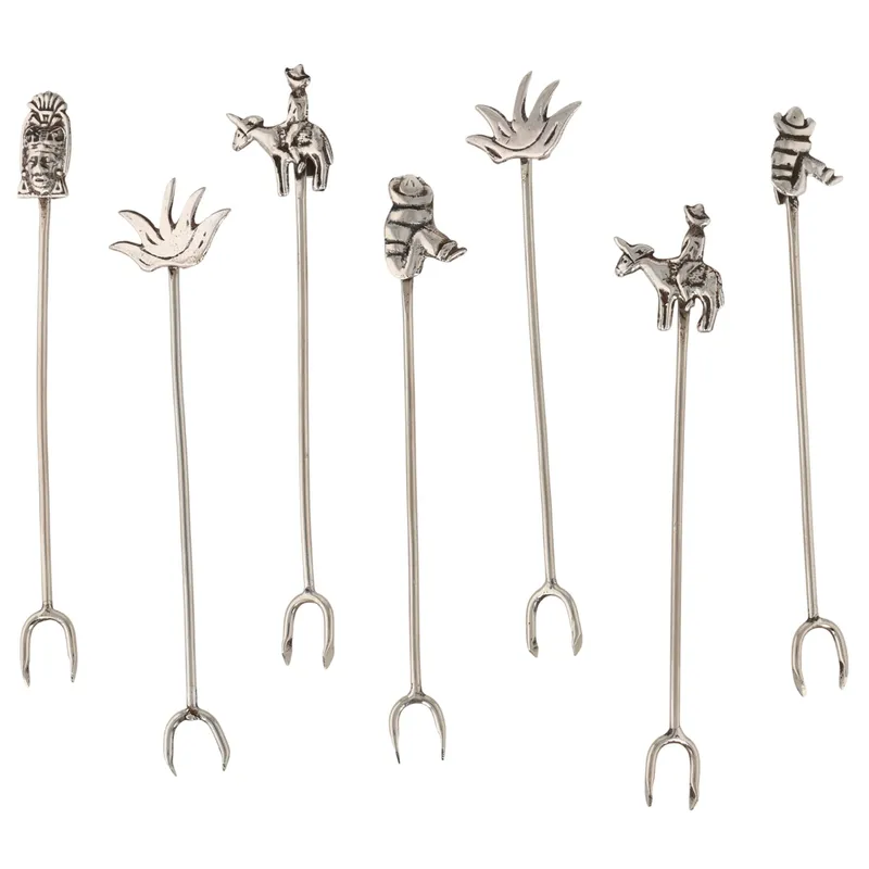 Mexico Sterling Figural Hors d'Oeuvre Picks from auction in Ravenna, Ohio — image 18