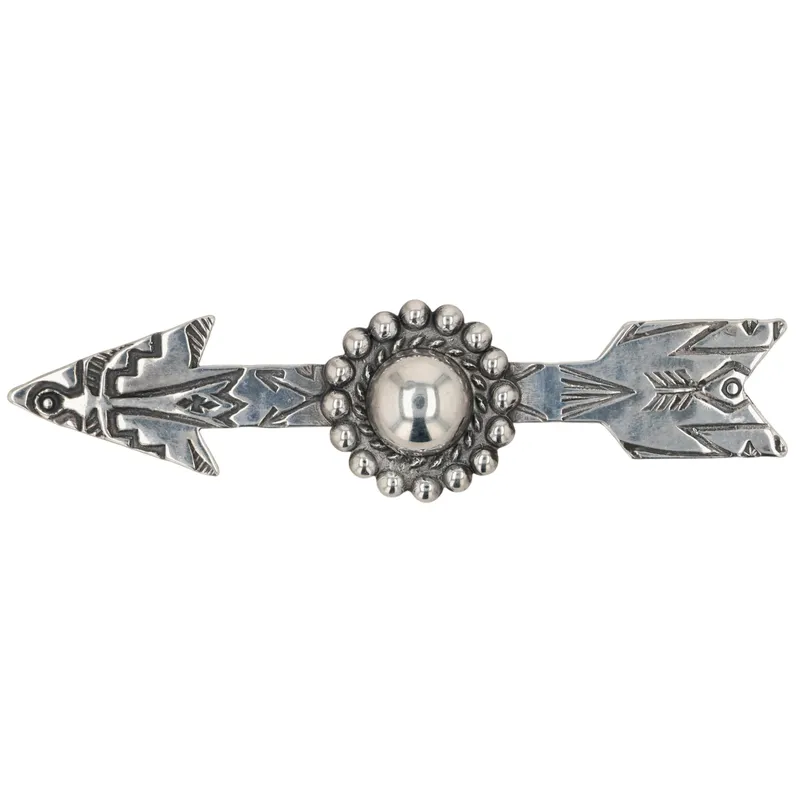 Vintage Navajo Sterling Stamped Arrow Brooch from auction in Ravenna, Ohio — image 26