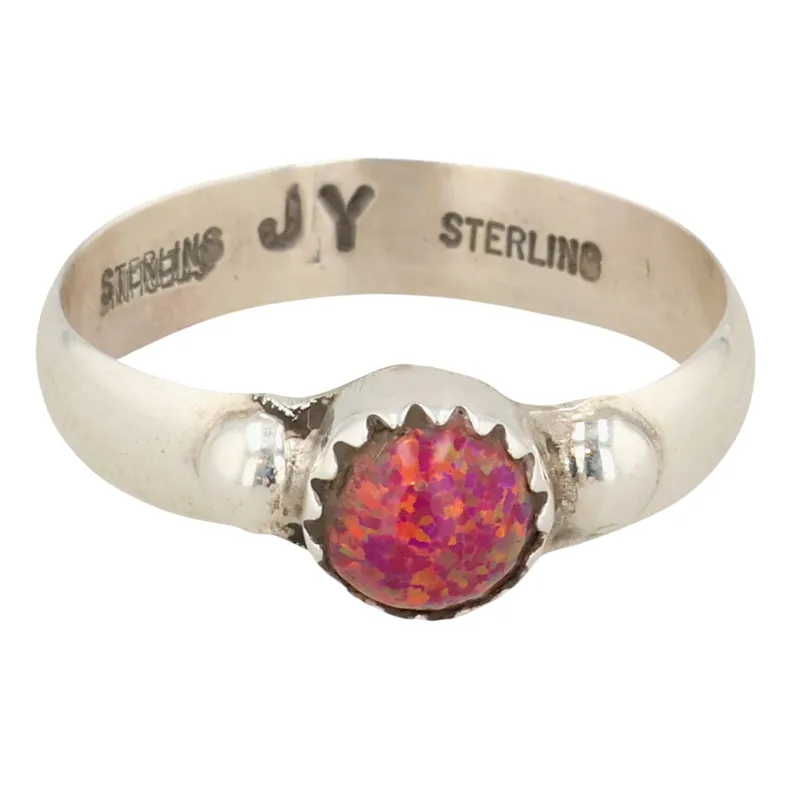 Jason Yazzie Navajo Sterling Opal Ring Sz 8 from auction in Ravenna, Ohio — image 38