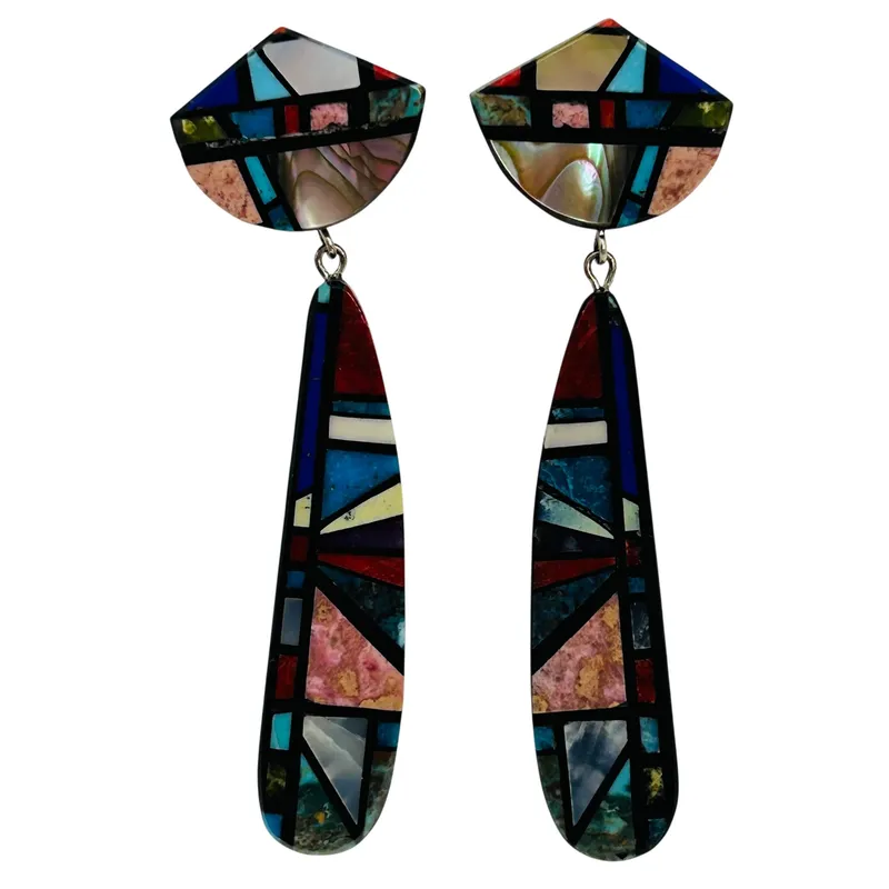 Chris Nieto Multi-Stone Earrings from auction in Ravenna, Ohio — image 5