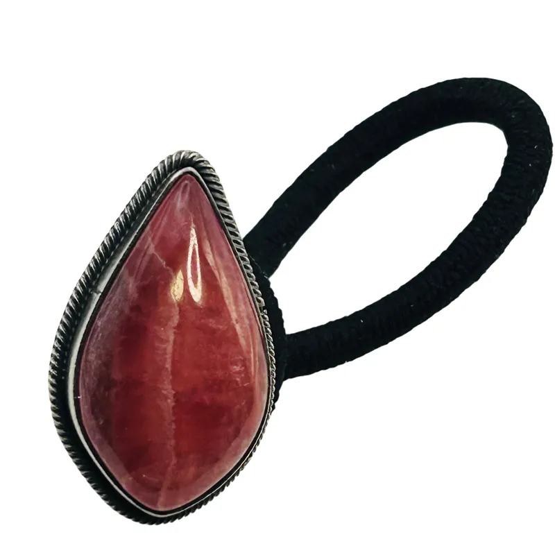 Scott Skeets Navajo Sterling Spiny Oyster Hair Tie from auction in Ravenna, Ohio — image 7