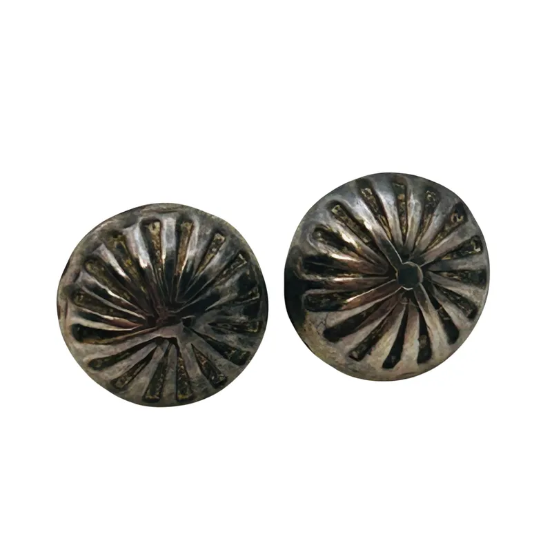 Navajo Sterling Stamped Stud Earrings from auction in Ravenna, Ohio — image 35
