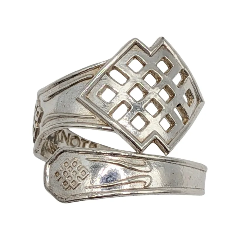 Alex & Ani Sterling Silver Modern Geometric Wrap Ring Size 6.25 from auction in Ravenna, Ohio — image 12