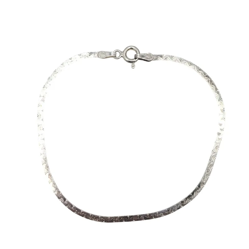 Signed Italian Sterling Silver C Bar Chain Bracelet from auction in Ravenna, Ohio — image 15