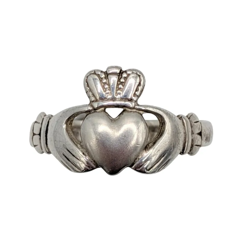 Signed Sterling Silver Claddagh Ring Size 9.75 from auction in Ravenna, Ohio — image 21