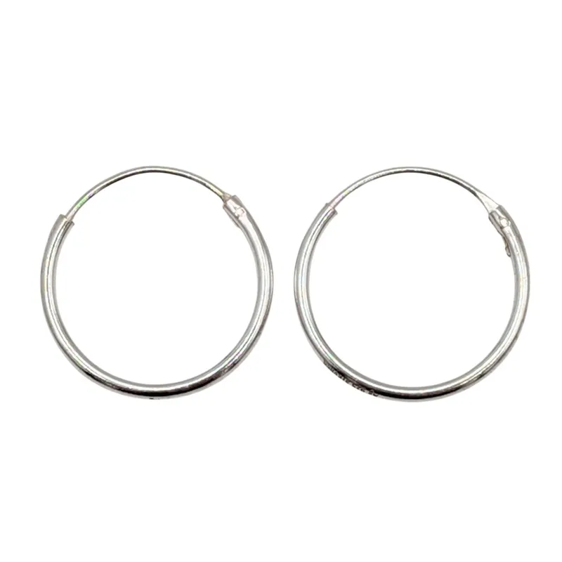 Signed Sterling Silver Small Hoop Earrings from auction in Ravenna, Ohio — image 24