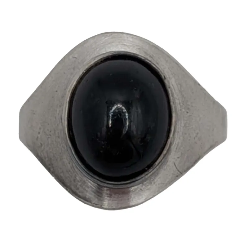 Signed Sterling Silver Black Onyx Ring Sz. 3.5 from auction in Ravenna, Ohio — image 25