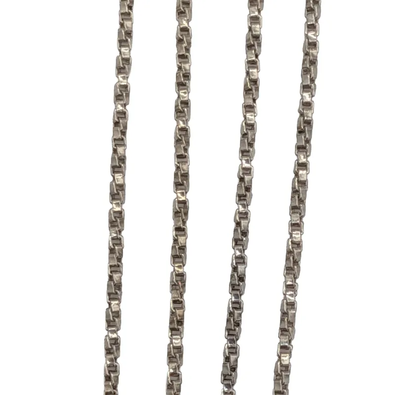 Italian Signed Sterling Silver Twisted Box Chain Necklace from auction in Ravenna, Ohio — image 46