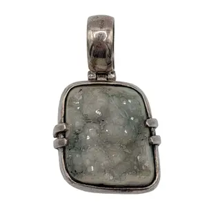Sterling Silver Jade Stone Pendant