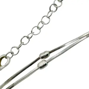 Dyadema Italy Sterling Square Chain Necklace