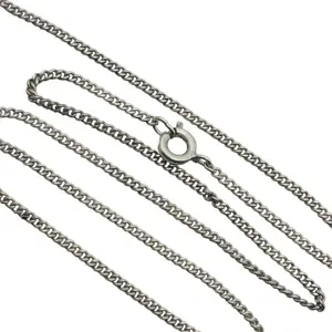 Sterling Curb Chain Necklace