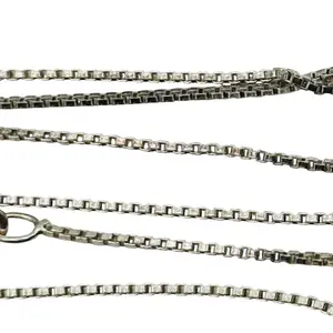 Italy Sterling Box Chain Necklace
