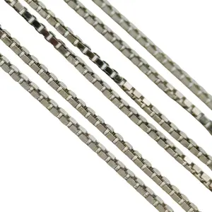Italy Sterling Box Chain Necklace
